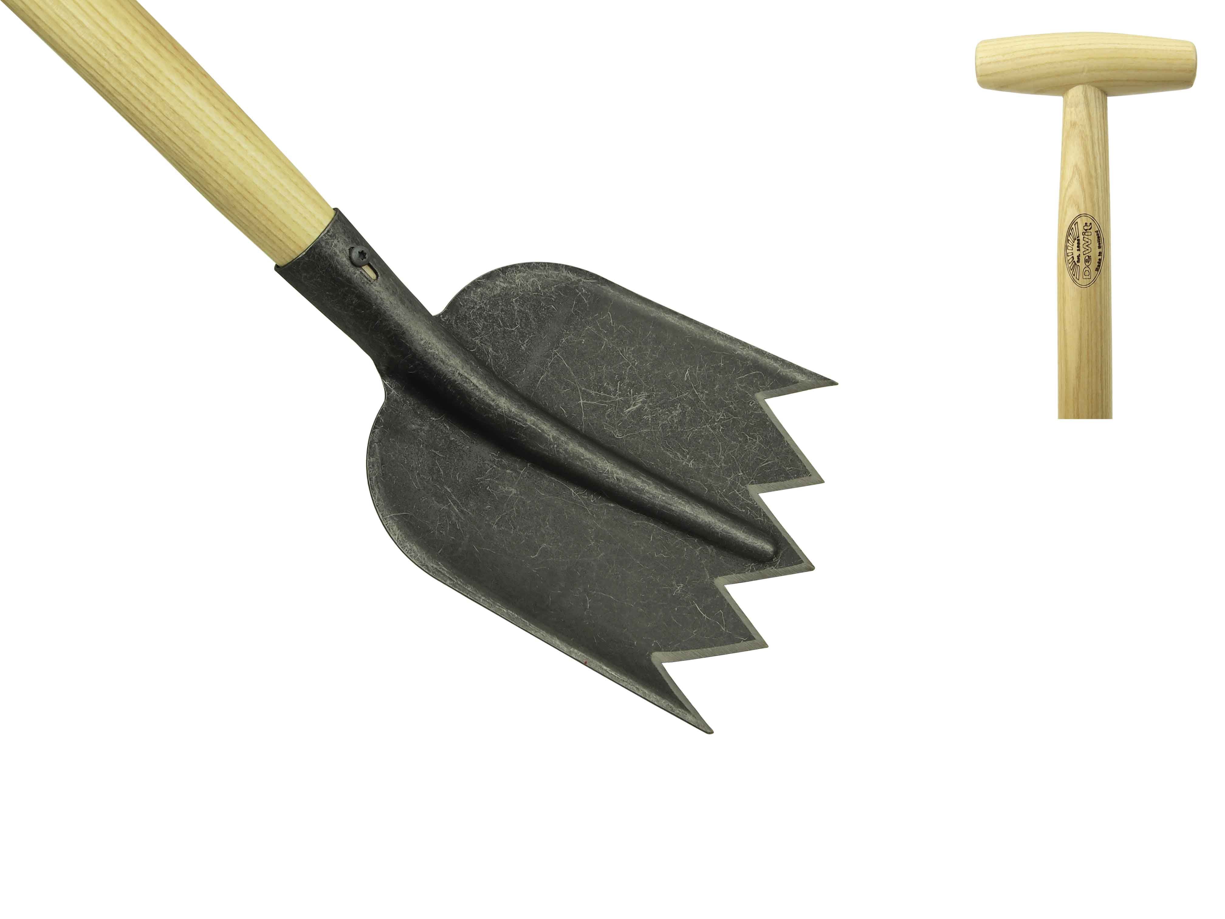 Veggy gardener  shovel with sharktines and 110cm T- handle